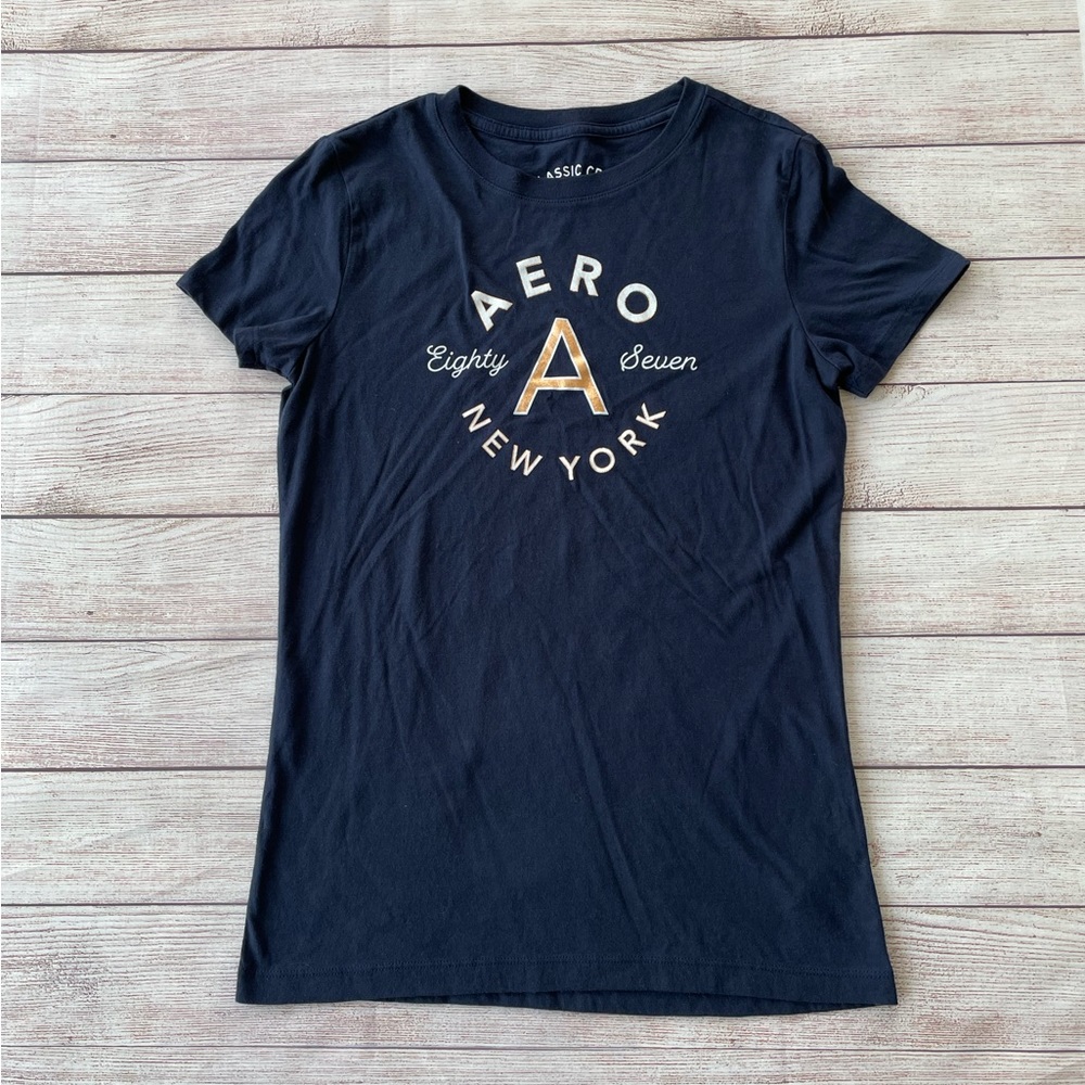 NWOT Aeropostale Navy Tee